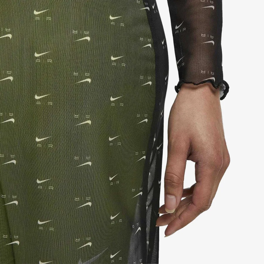NIKE Фустан W NSW AIR AOP MESH LS DRESS 
