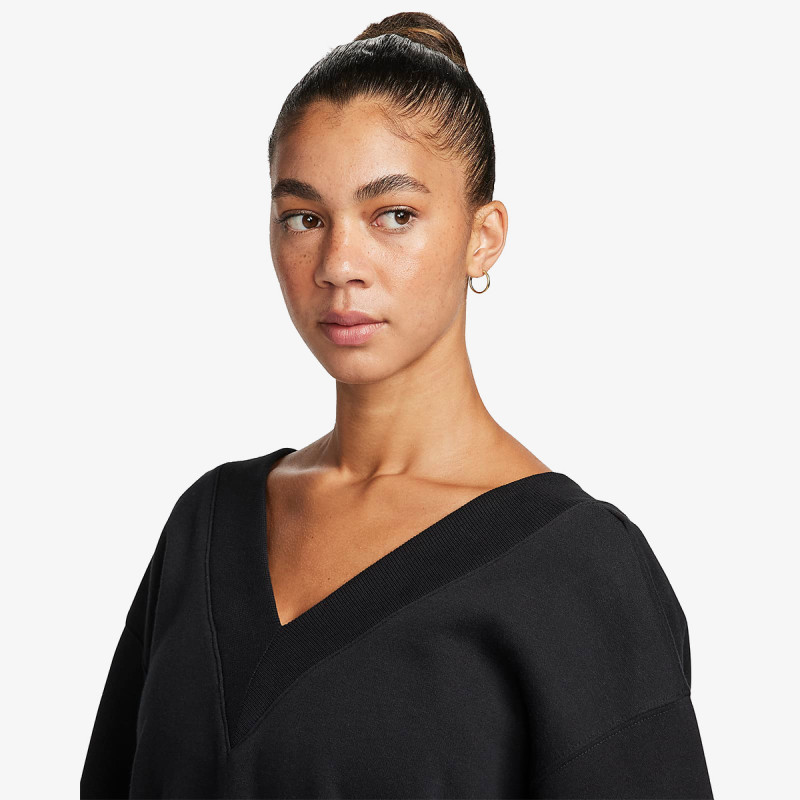 Nike Маица долги ракави W NSW PHNX FLC OS VNECK SWTSH 