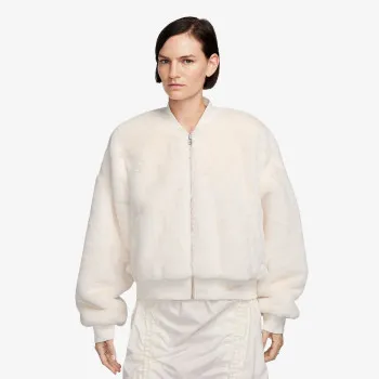 NIKE Јакна W NSW FAUX FUR BOMBEER 