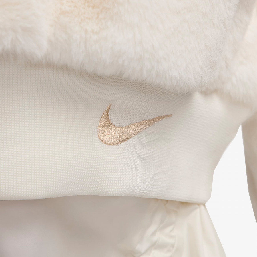 NIKE Јакна W NSW FAUX FUR BOMBEER 