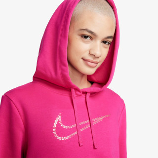 Nike Дуксер W NSW PE CLB FLC SHINE OS PO 