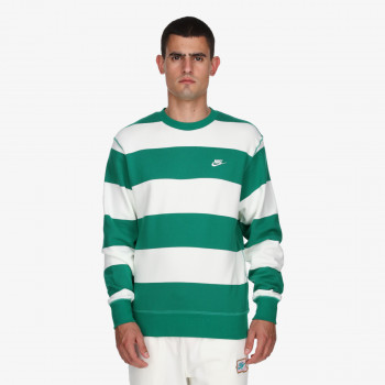 Nike Маица долги ракави M NK CLUB STRIPE HVY FT CREW 