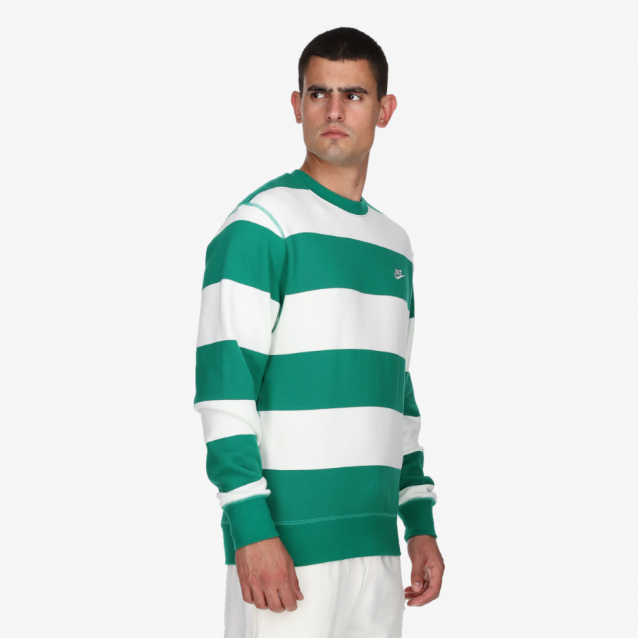 Nike Маица долги ракави M NK CLUB STRIPE HVY FT CREW 