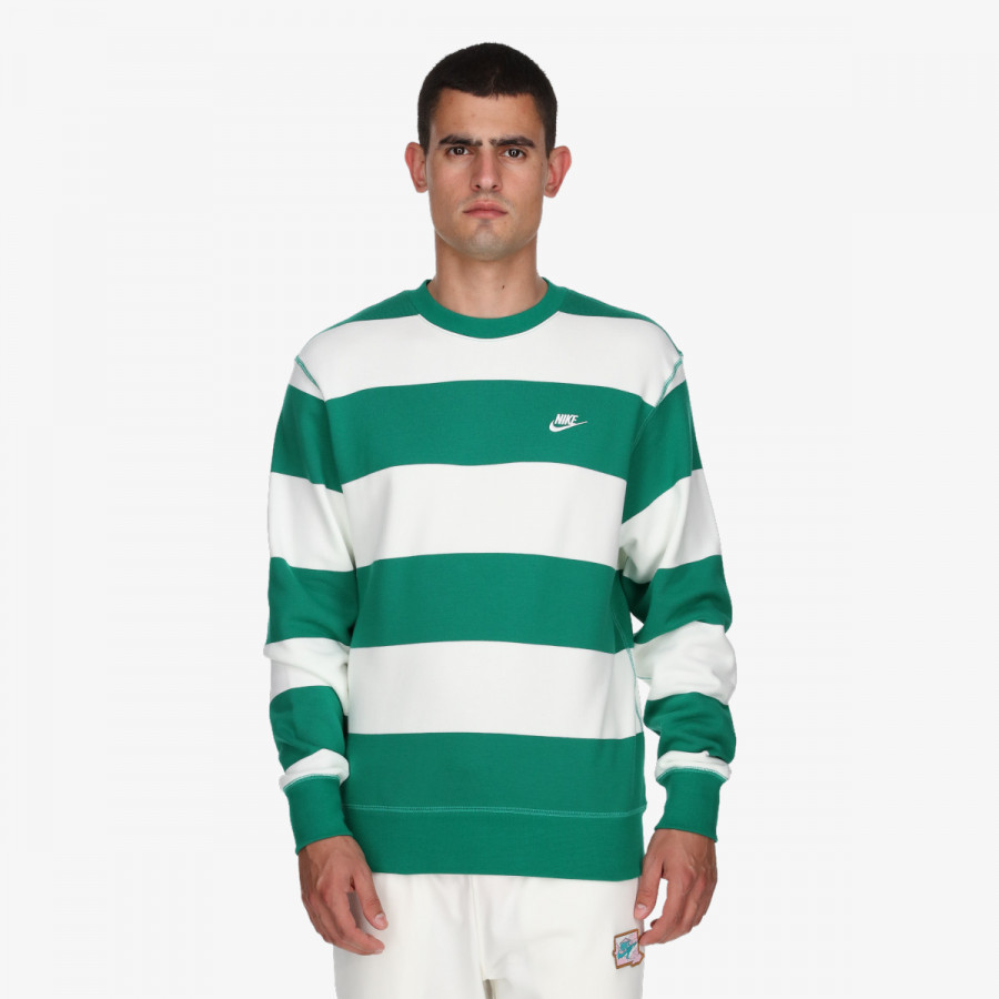 Nike Маица долги ракави M NK CLUB STRIPE HVY FT CREW 
