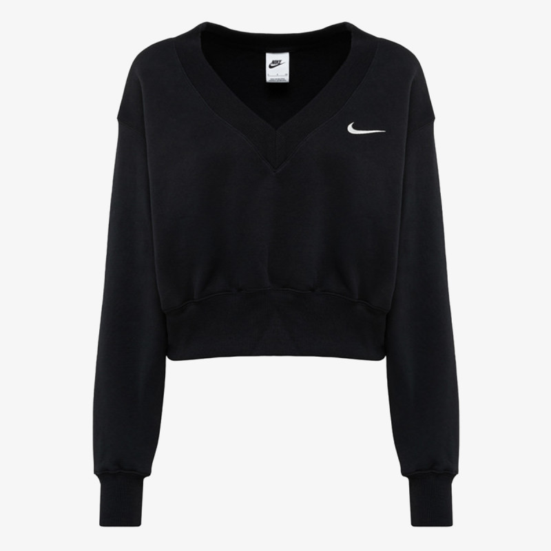 Nike Bluzë me mëngë të gjata W NSW PHNX FLC CROP VNECK 