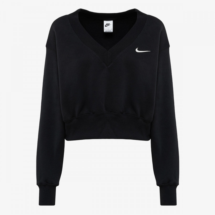 Nike Bluzë me mëngë të gjata W NSW PHNX FLC CROP VNECK 