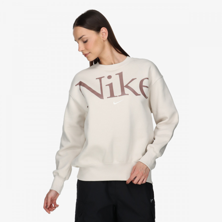 Nike Маица долги ракави W NSW PHNX FLC OS LOGO CREW 