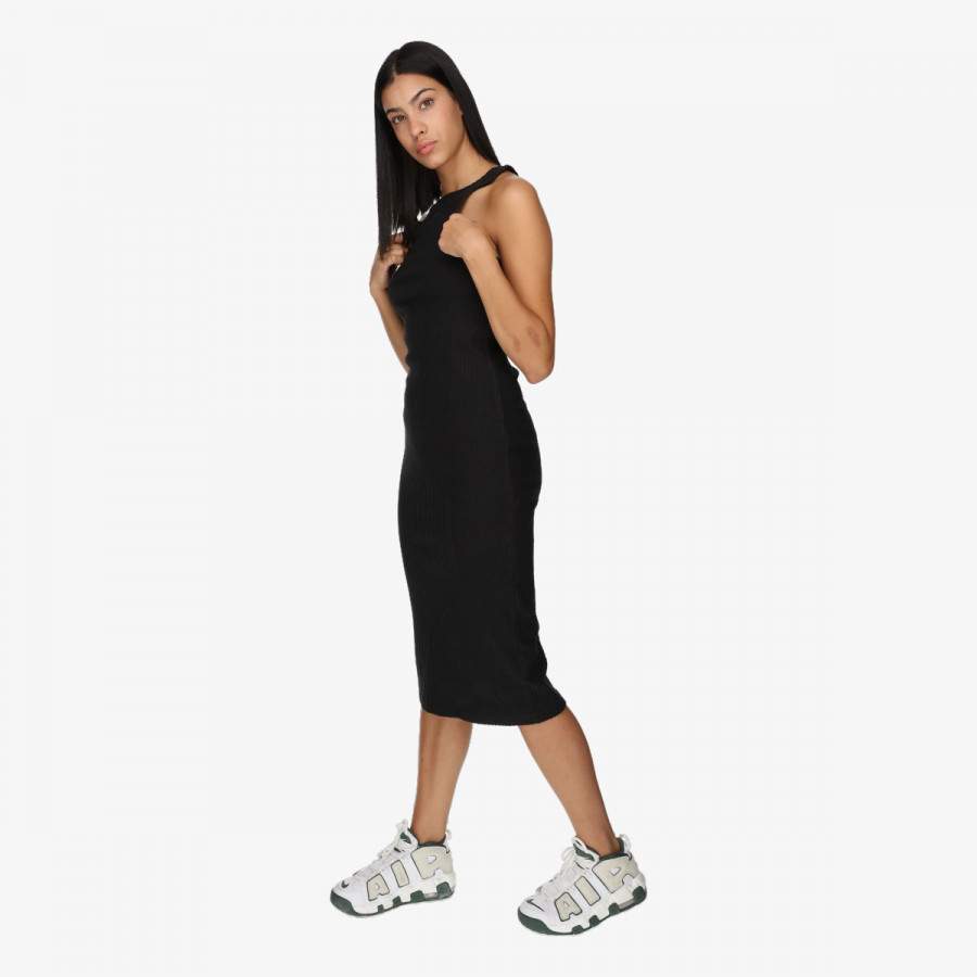 Nike Fustane W NSW NK CHLL KNT RIB MIDI DRS 