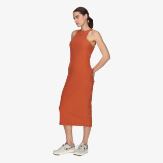 Nike Fustane W NSW NK CHLL KNT RIB MIDI DRS 