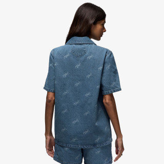 Nike Маица W J SS AOP WVN TOP 