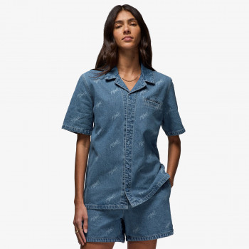 Nike Маица W J SS AOP WVN TOP 