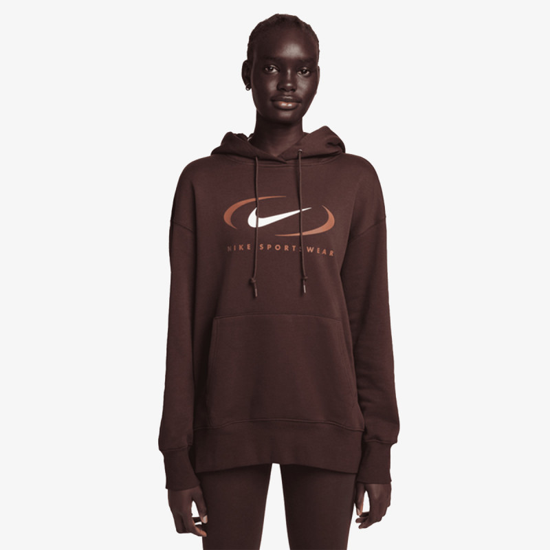 Nike Дуксер W NSW FLC OS PO HDY SWSH 