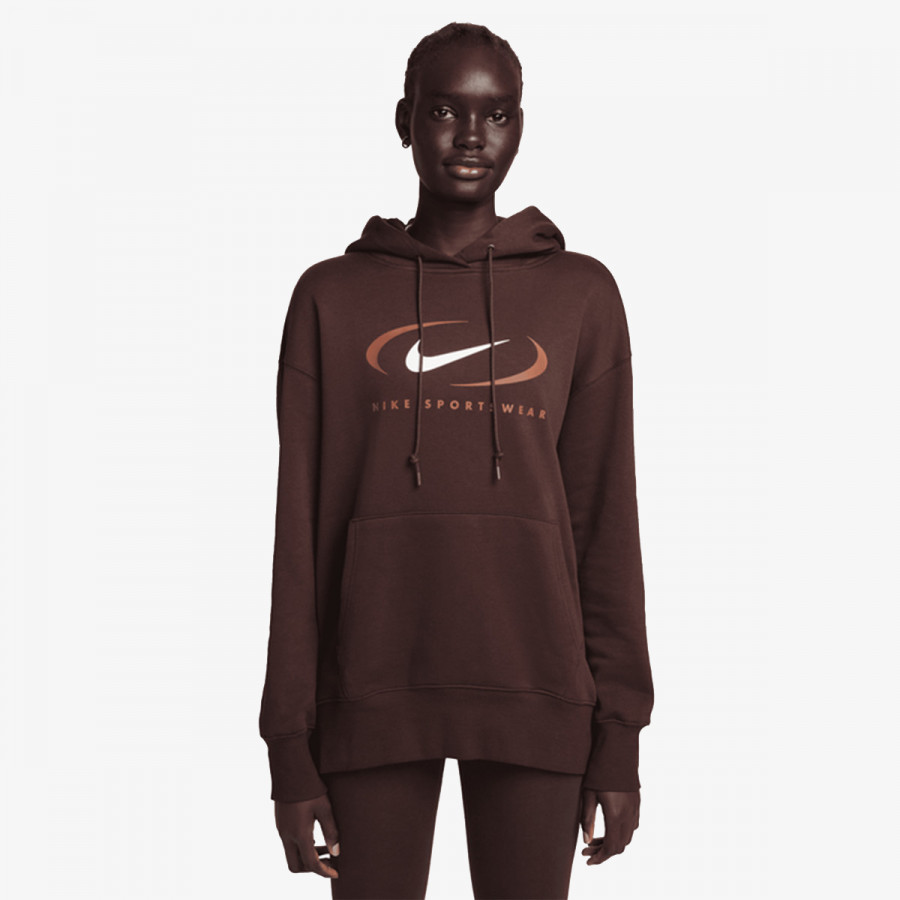 Nike Дуксер W NSW FLC OS PO HDY SWSH 