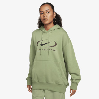 Nike Дуксер W NSW FLC OS PO HDY SWSH 