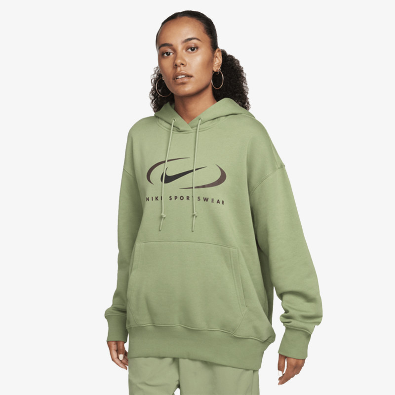 Nike Дуксер W NSW FLC OS PO HDY SWSH 