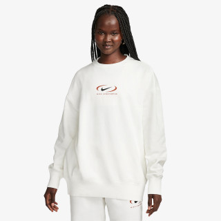 Nike Маица долги ракави W NSW PHNX FLC OS CREW PRNT SW 