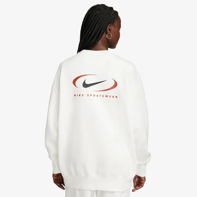 Nike Маица долги ракави W NSW PHNX FLC OS CREW PRNT SW 