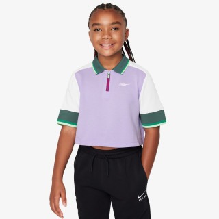 Nike Маица G NSW SS CROP TOP NVLTY CAPS 