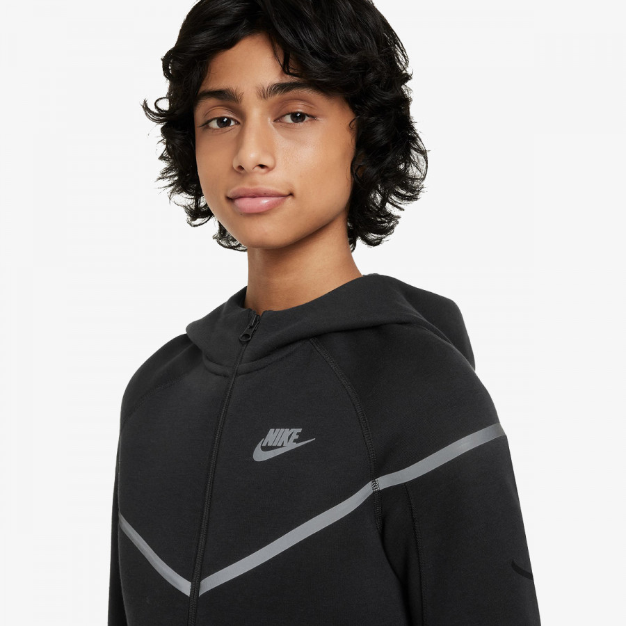 Nike Bluza B NSW TCH FLC SSNL TF+ WR FZ 