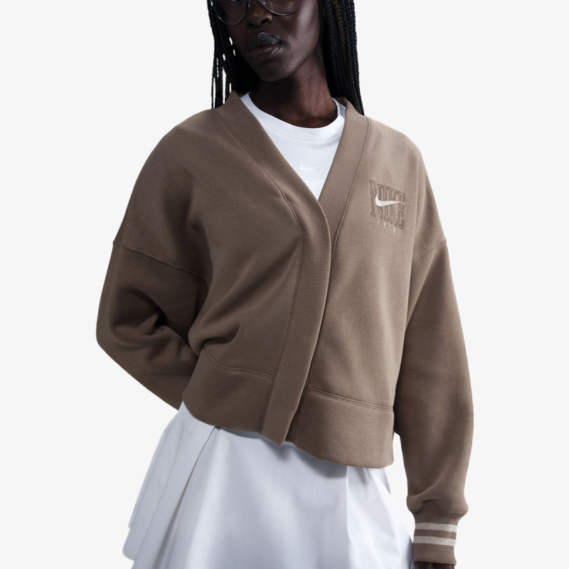Nike Маица долги ракави W NSW PHNX FLC OOS GX CRDGN 