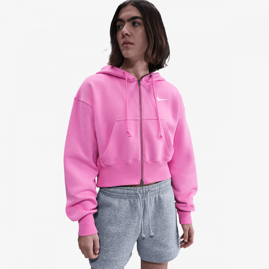 Nike Маица долги ракави W NSW PHNX FLC CROP FZ HDY 