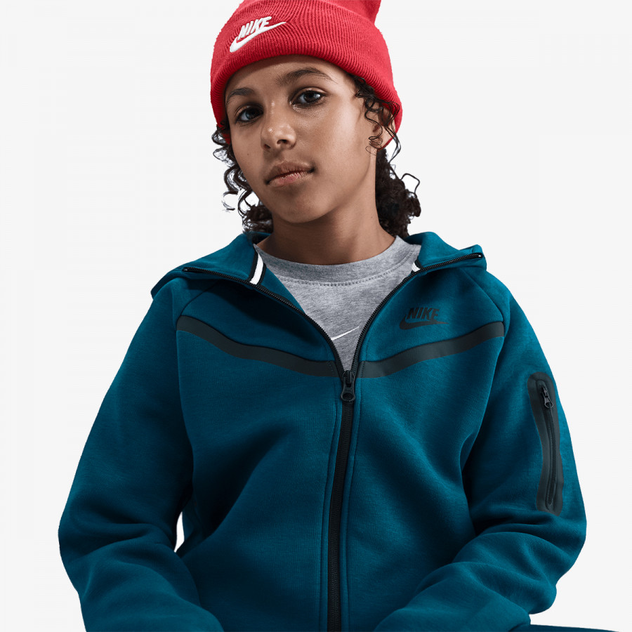 Nike Bluza G NSW TCH FLC HD FZ LS - PD 