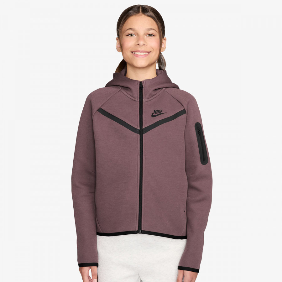 Nike Bluza G NSW TCH FLC HD FZ LS - PD 