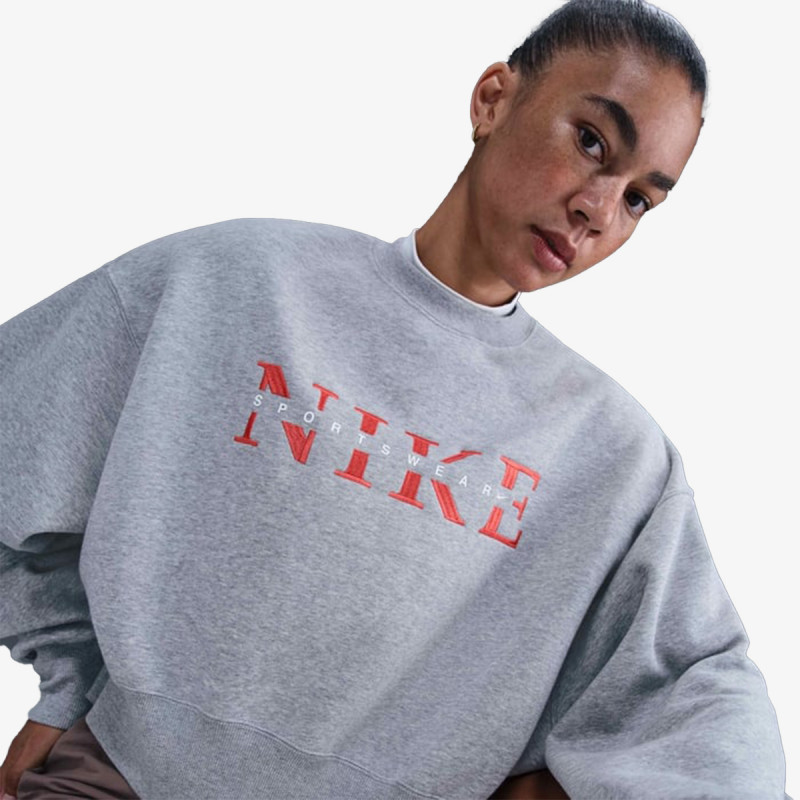Nike Маица долги ракави W NSW PHNX FLC CREW GLS 