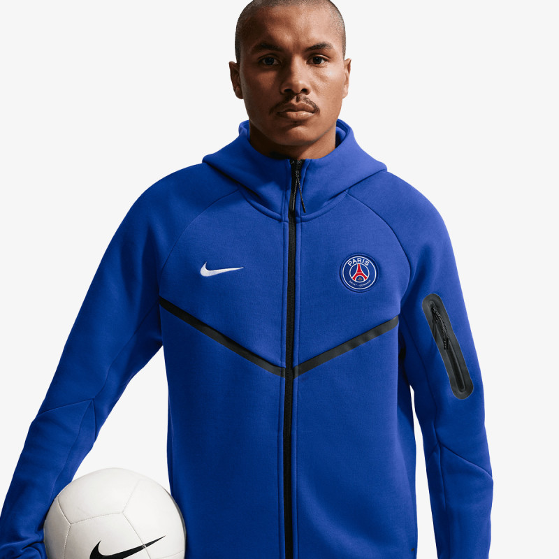 Nike Bluza PSG M NK TCH FLC FZ WR HOODIE 