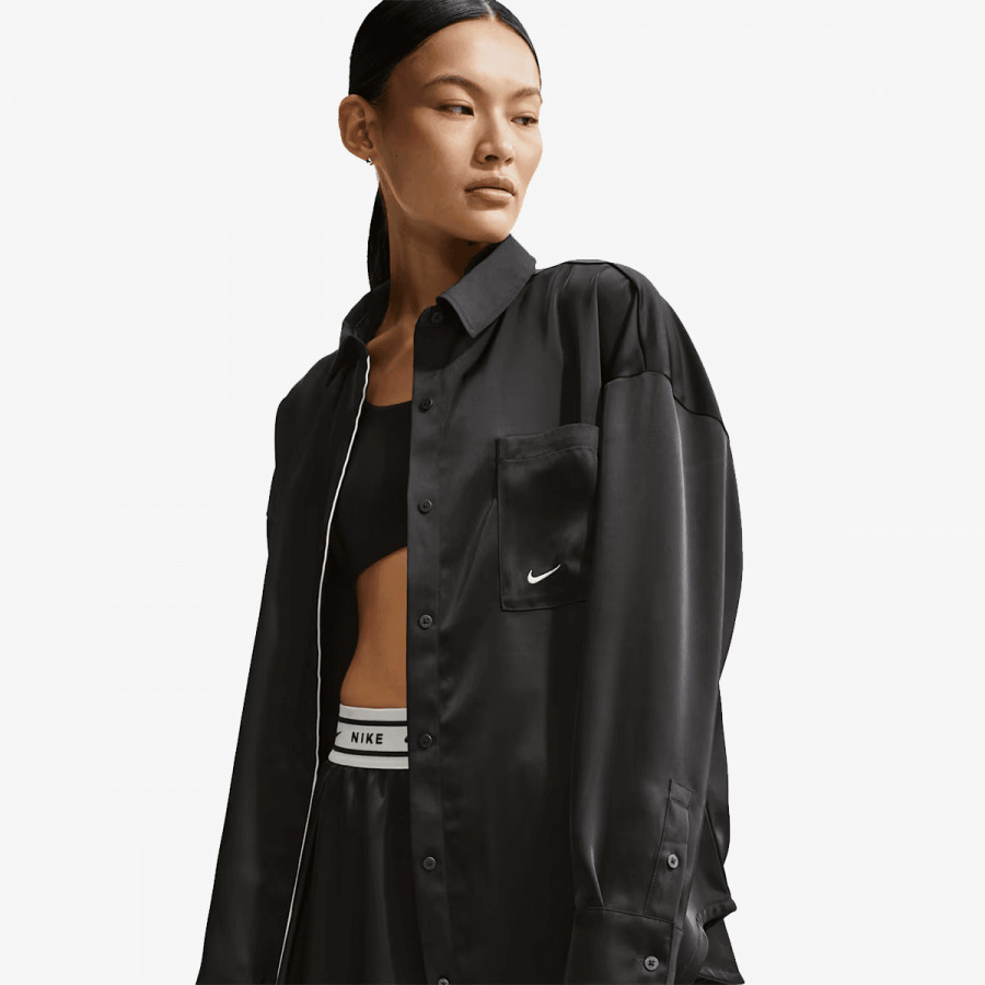 Nike Кошула W NSW OFFLN WVN STN LS TOP 