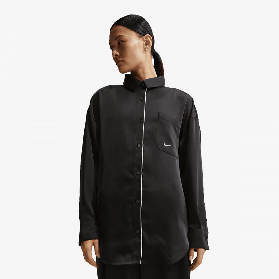 Nike Кошула W NSW OFFLN WVN STN LS TOP 