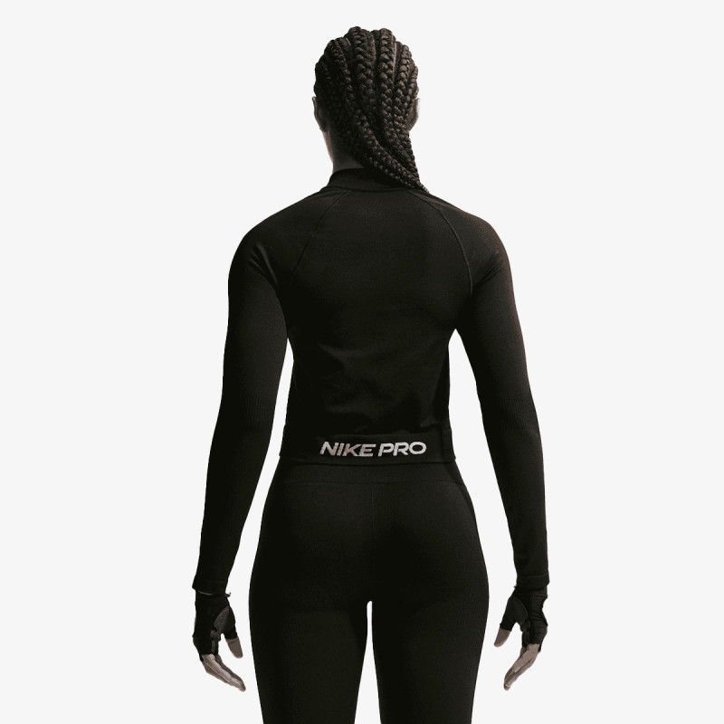 Nike Маица долги ракави W NP DF SMLS FZ MIDLAYER WT 