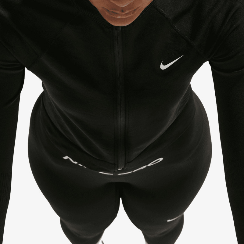 Nike Маица долги ракави W NP DF SMLS FZ MIDLAYER WT 