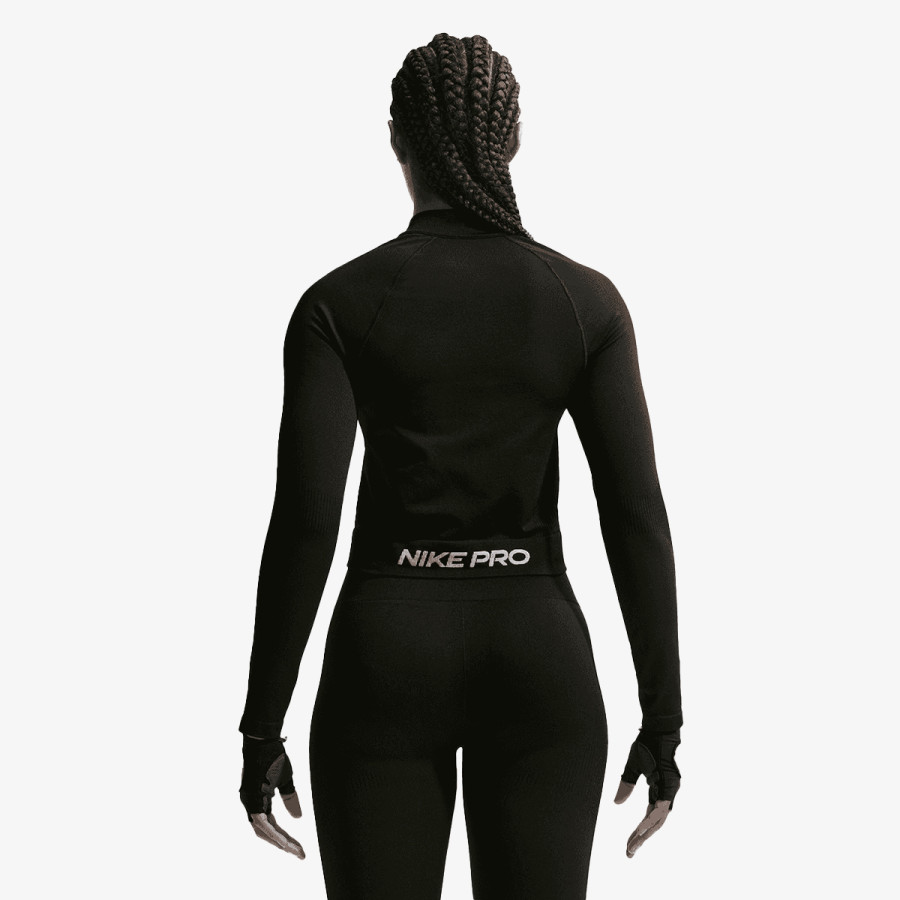 Nike Маица долги ракави W NP DF SMLS FZ MIDLAYER WT 