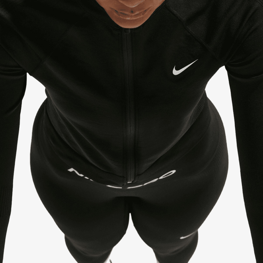 Nike Маица долги ракави W NP DF SMLS FZ MIDLAYER WT 