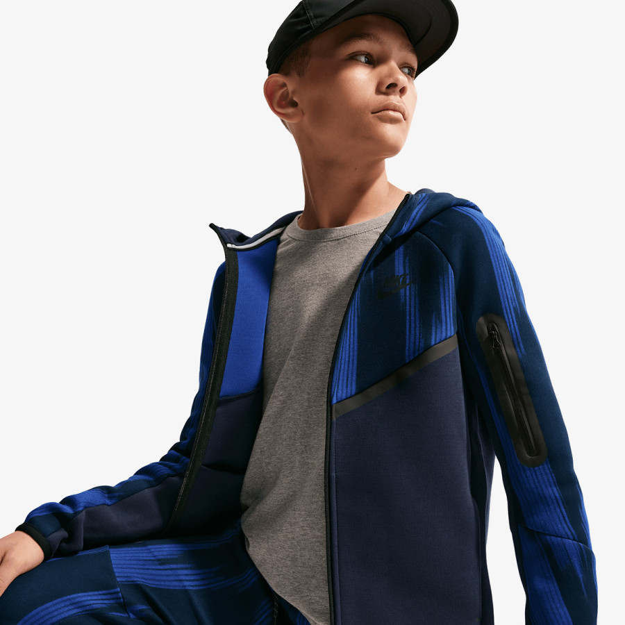 Nike Дуксер B NSW TCH FLC FZ AOP 