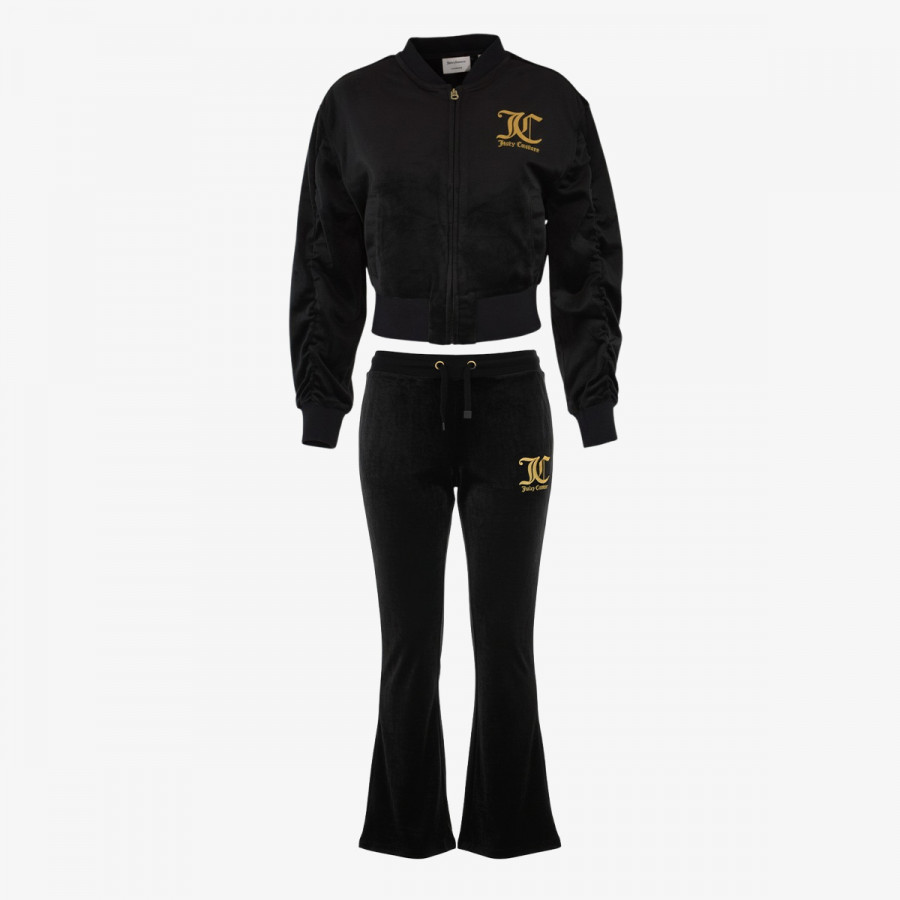 Juicy Couture Тренерка VELOUR BOMBER & BOOTCUT JOG SET 