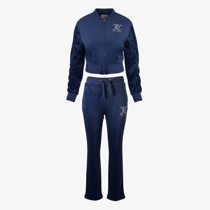 Juicy Couture Тренерка VELOUR BOMBER & BOOTCUT JOG SET 