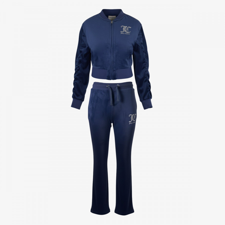 Juicy Couture Тренерка VELOUR BOMBER & BOOTCUT JOG SET 