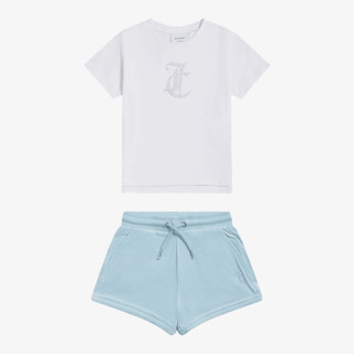 Juicy Couture Тренерка JC Logo Tee & Velour Short Set 
