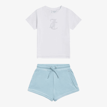 Juicy Couture Тренерка JC Logo Tee & Velour Short Set 
