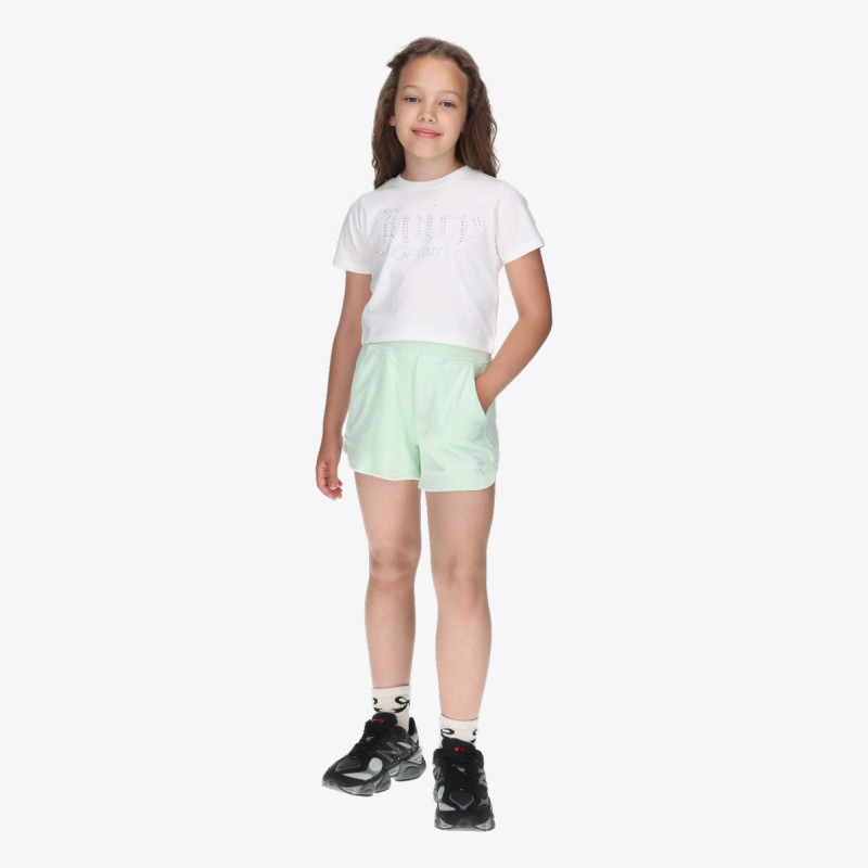 Juicy Couture Тренерка Shirred Waist Velour Short & Baby Tee Se 