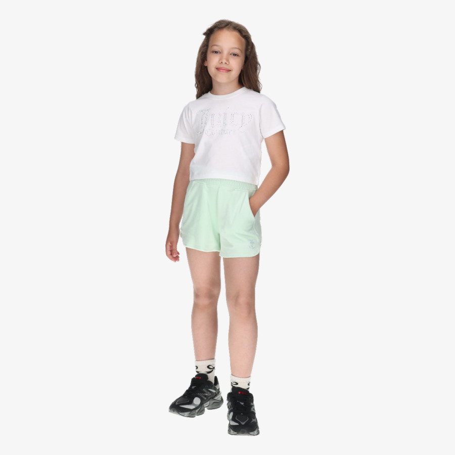 Juicy Couture Тренерка Shirred Waist Velour Short & Baby Tee Se 