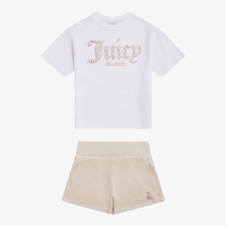 Juicy Couture Тренерка Oversize Tee & Velour Short Set 