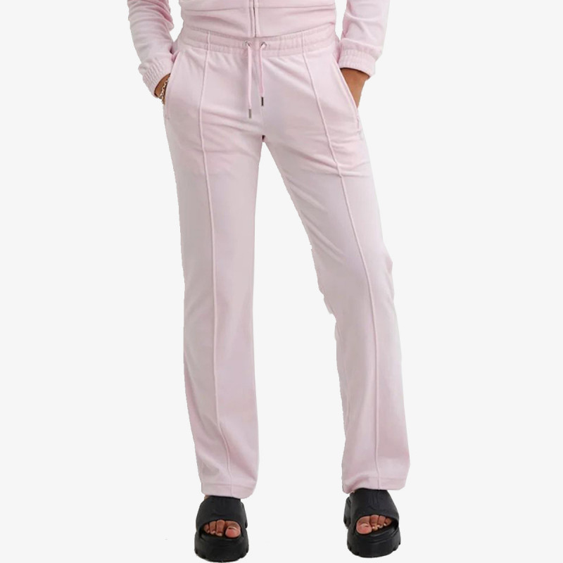 Juicy Couture Долен дел тренерки VELOUR TRACK PANT WITH DIAMANTE BRANDIN 