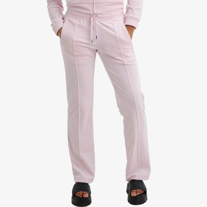 JUICY COUTURE Долен дел тренерки VELOUR TRACK PANT WITH DIAMANTE BRANDIN 