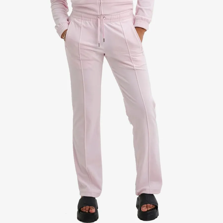 JUICY COUTURE Долен дел тренерки VELOUR TRACK PANT WITH DIAMANTE BRANDIN 