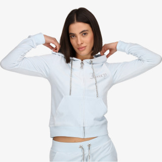 Juicy Couture Bluza DIAMANTE TRIM ROBERTSON HOODIE 