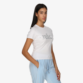 Juicy Couture Маица FITTED T-SHIRT WITH RODEO JUICY DIAMANTE 