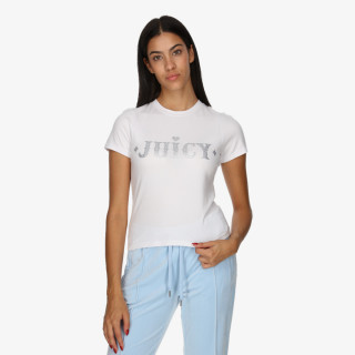 Juicy Couture Маица FITTED T-SHIRT WITH RODEO JUICY DIAMANTE 